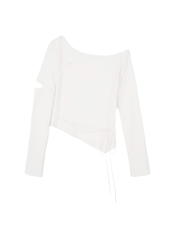 Highschool Disco Strap One-Shoulder Long Sleeve