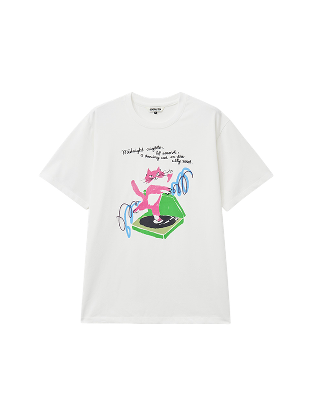 General Idea Футболка Dancing cat Over Fit