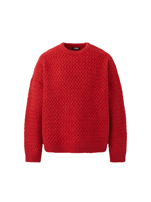 DNSR X-weave knit red