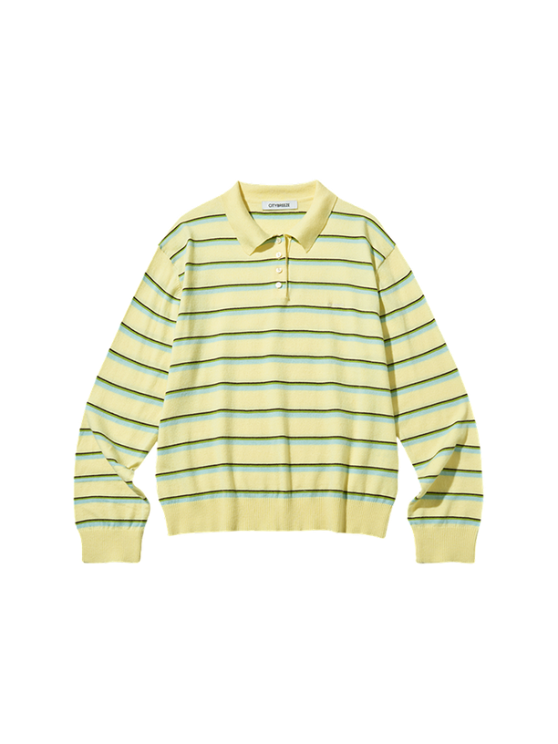 Citybreeze Свитер MULTI-STRIPE COLLARED