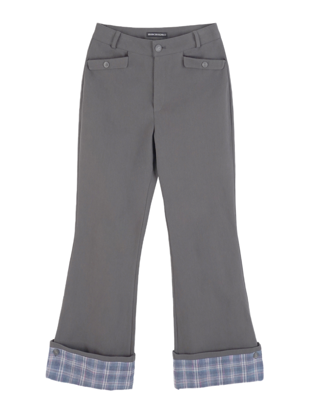 Highschool Disco Брюки Roll-Up Check Bootcut