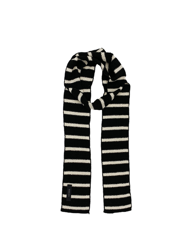 Kookeesee Stripe Winter Muffler (black)