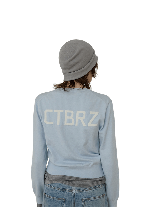 Citybreeze Пуловер Washable Round Neck Lettering Knit
