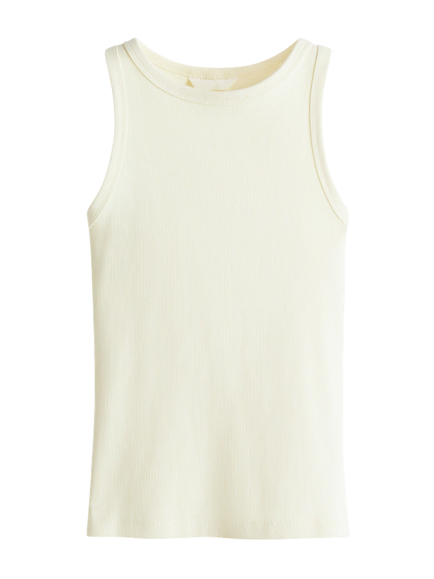 H&M Топ Ribbed Cotton Sleeveless
