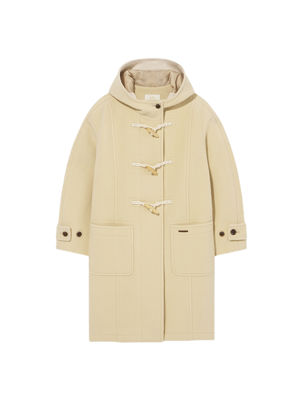 Covernat Пальто Edin Wool Duffle Coat Butter