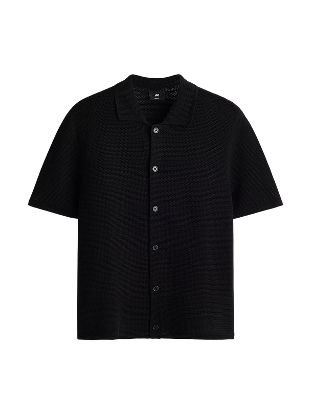 H&M Рубашка Regular Fit Hole-Knit