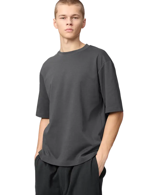 Uniqlo Футболка AIRism Cotton Oversized Crew Neck