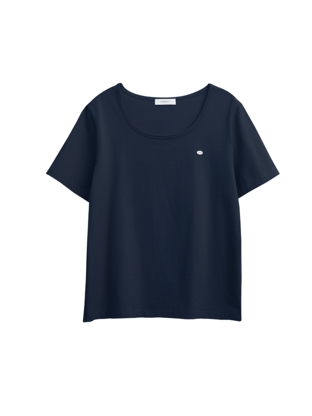 Slowlolli Футболка U neck short sleeve