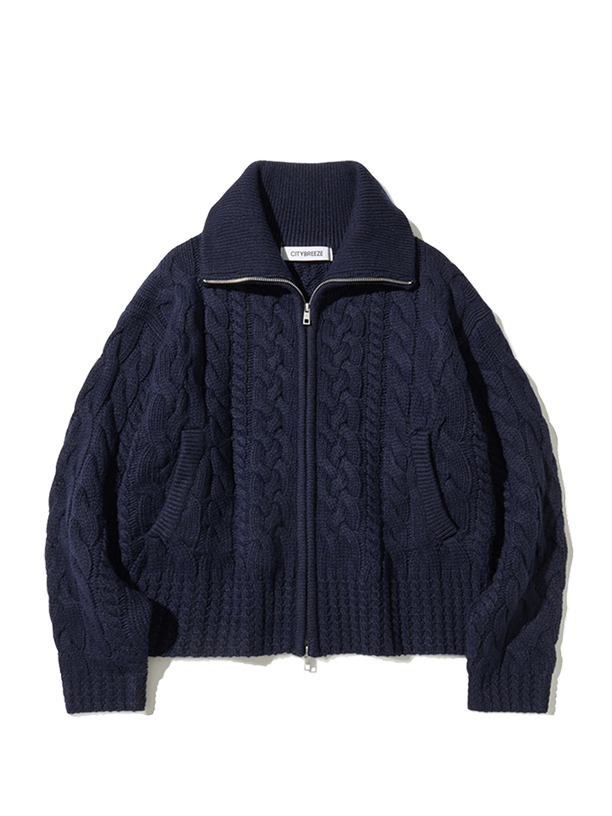 Citybreeze Шерстянной кардиган CABLE ZIP-UP