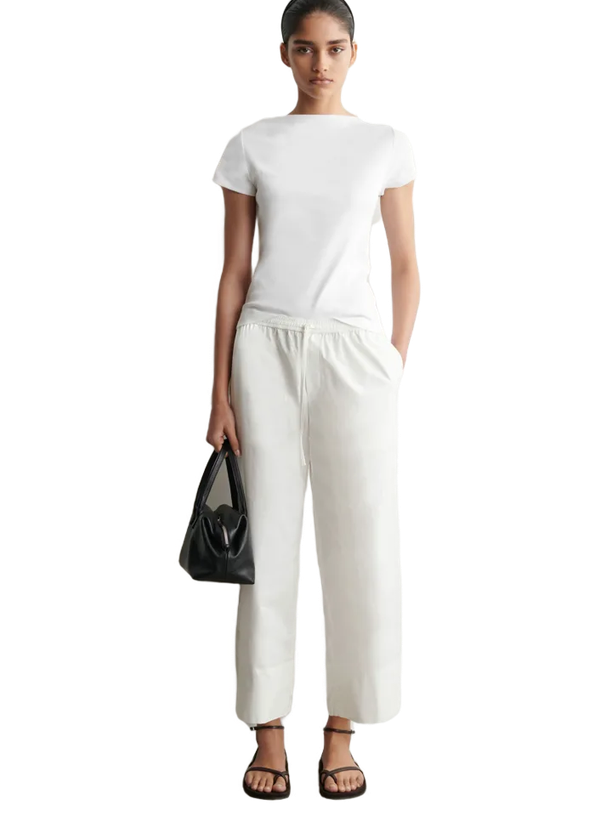 COS Брюки Cotton Straight-Leg Drawstring