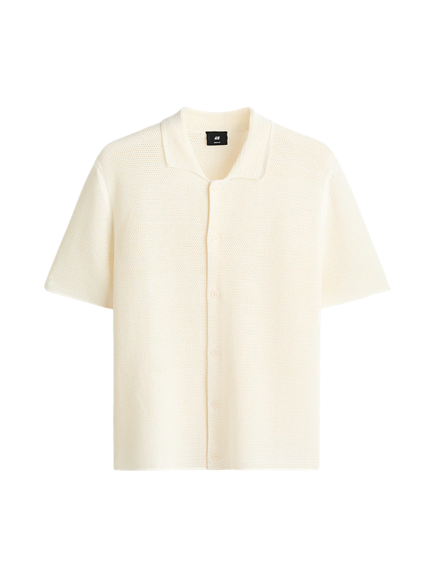 H&M Рубашка Regular Fit Hole-Knit