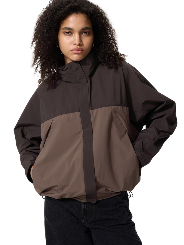 Uniqlo Ветрозащитный бомбер с воротником-стойкой Windblock Stand Collar