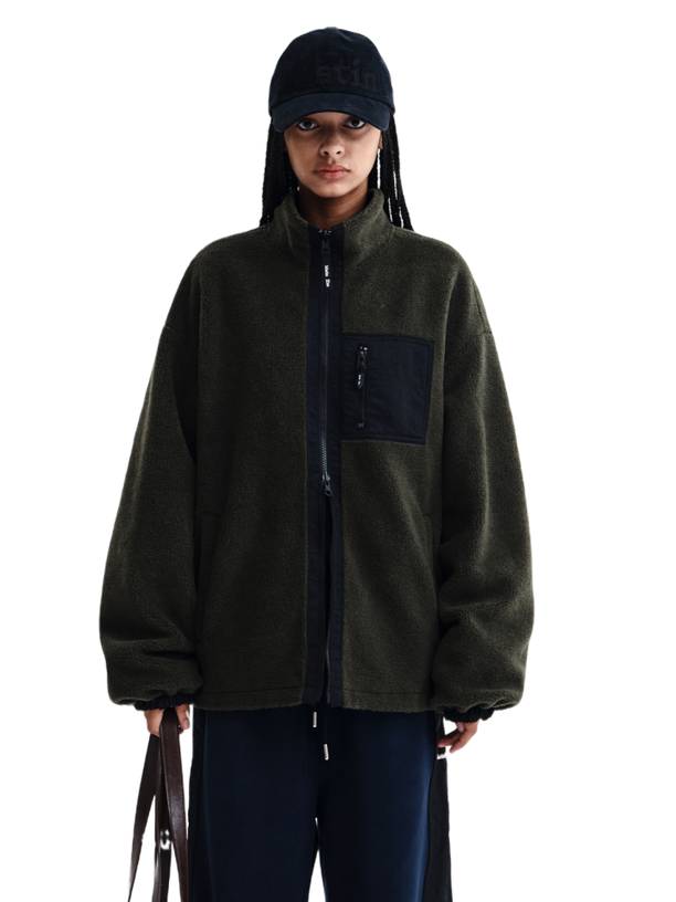 Matin Kim Куртка REVERSIBLE SHERPA KHAKI