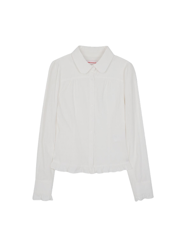 Highschool Disco Frill Round Collar Shirt