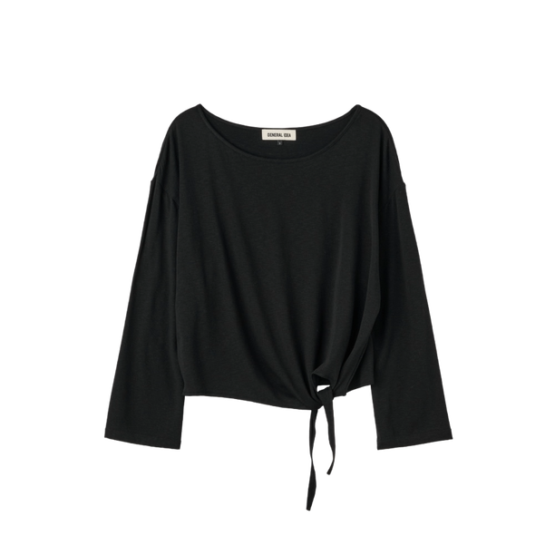 General Idea Лонгслив tie-up loosefit boat neck