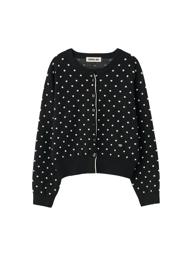 General Idea semi loose fit dot cardigan