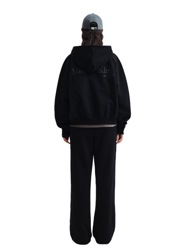 Matin Kim Худи BACK LOGO ESSENTIAL BLACK