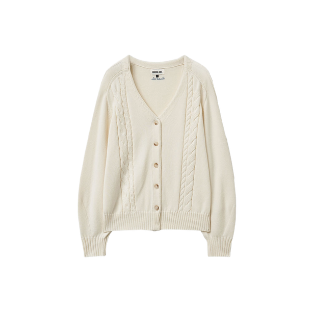 General Idea Кардиган cotton blend saddle shoulder