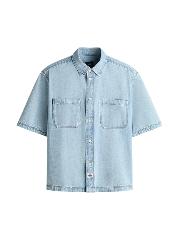 H&M Рубашка Relaxed Fit Denim