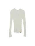 HCH sheer hoodie knit (Ivory)