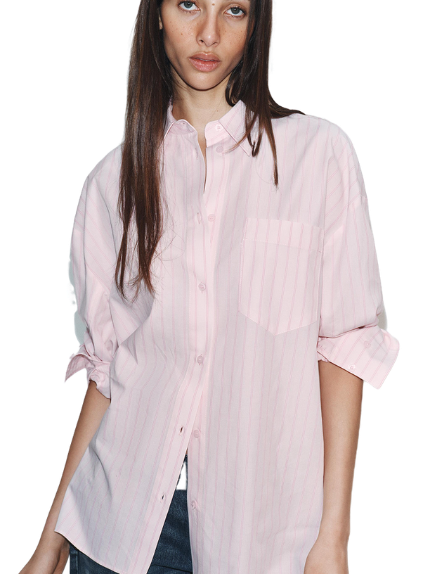 Zara Рубашка оверсайз из поплина