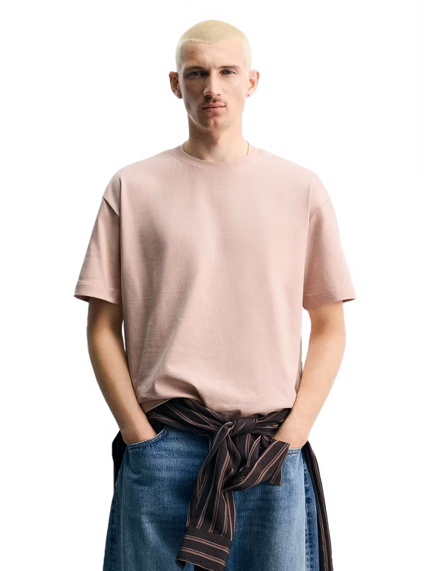 Zara Базовая футболка HEAVYWEIGHT