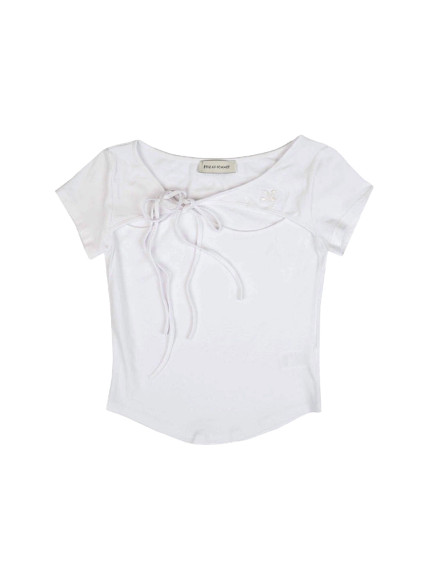 Etre Au Sommet BOLERO LAYERED RIBBON TOP