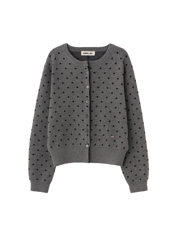General Idea semi loose fit dot cardigan