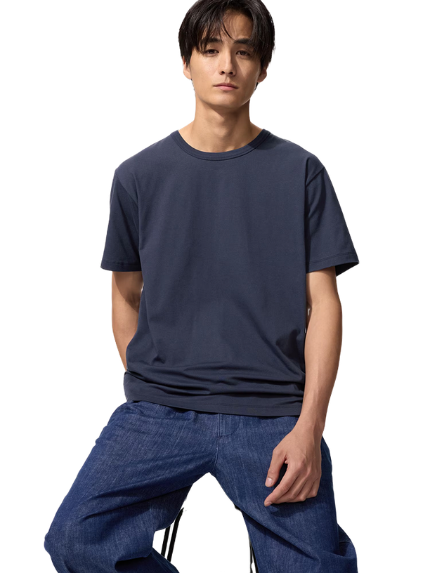 Uniqlo Футболка AIRism Cotton Crew Neck