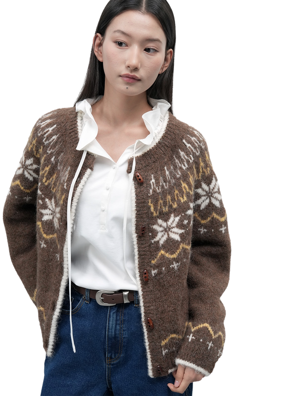 General Idea Кардиган wool nordic duffle