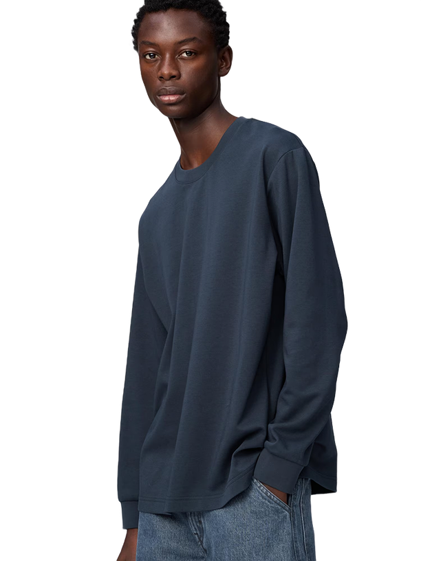 Uniqlo Лонгслив AIRism Cotton Crew Neck