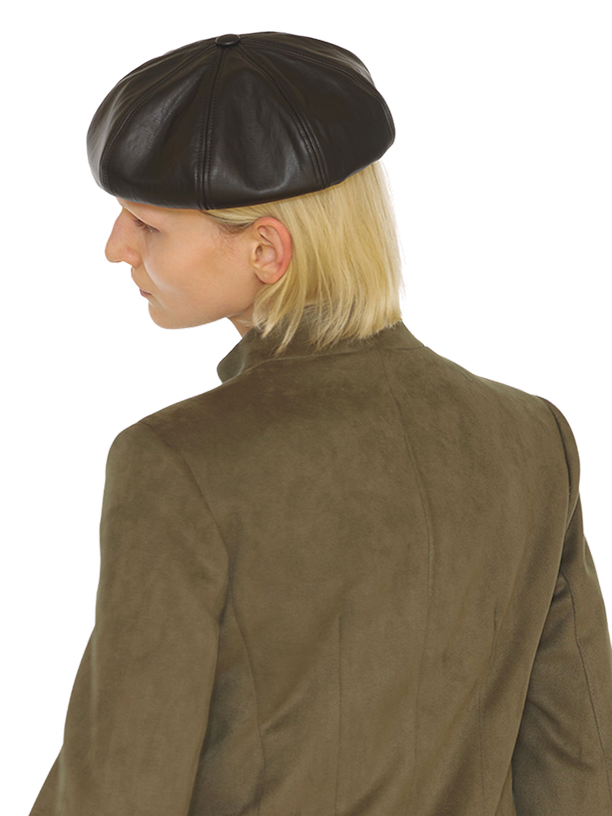 Undercontrol Studio BREAD BERET / LEATHER / M BLACK