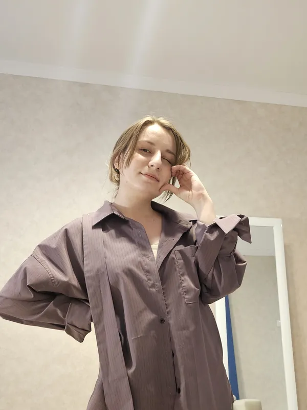 2-Way Stripe Overfit Button Shirt