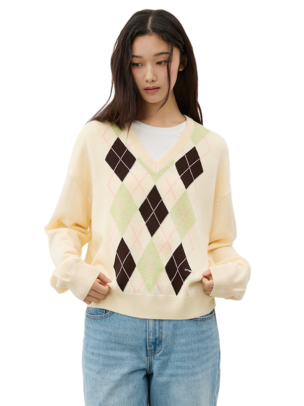 Citybreeze Свитер ARGYLE V-NECK